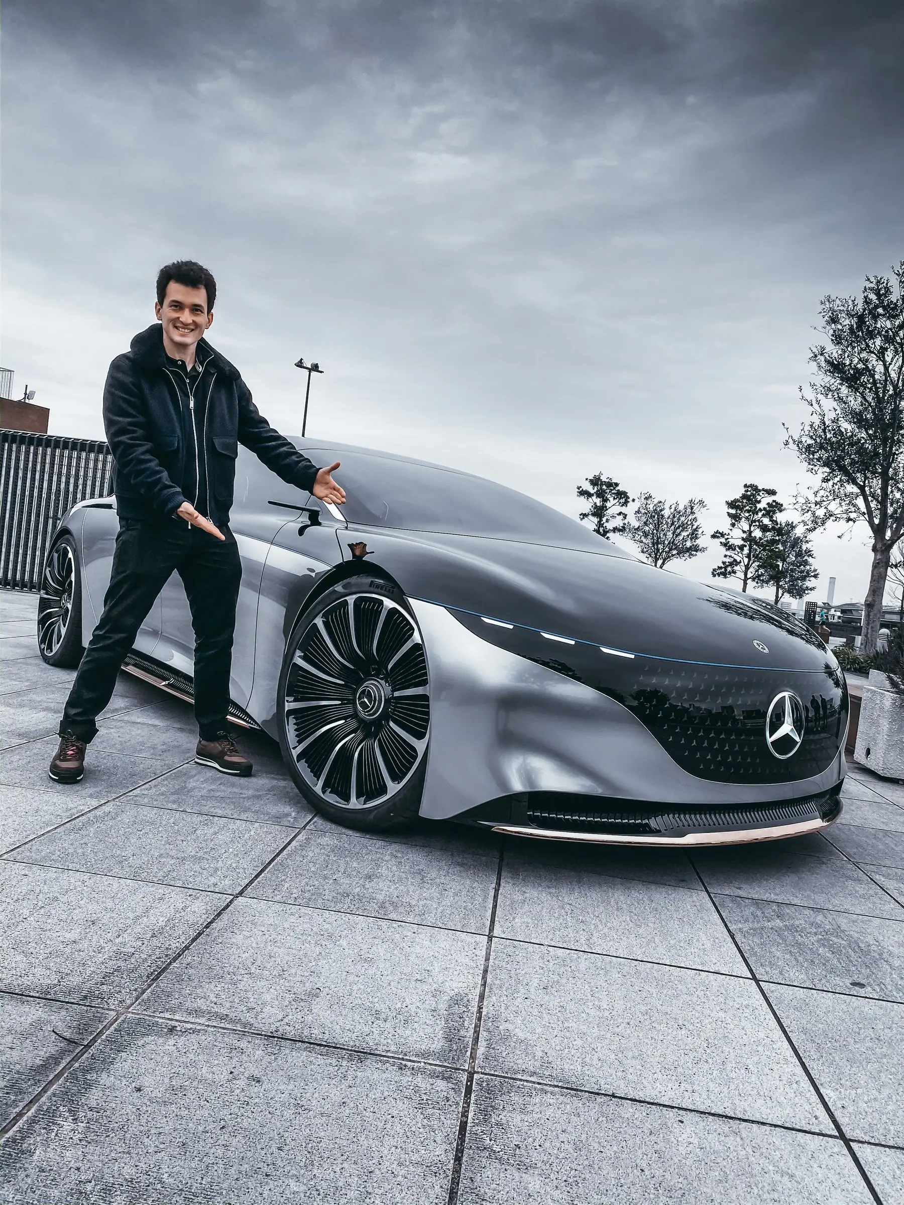 Alan standing at the front of the Vision One-Eleven concept